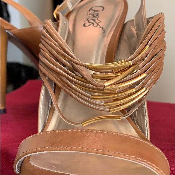 Carlos Mechanic Strappy Heels Size 7.5 - Picture 6 of 7